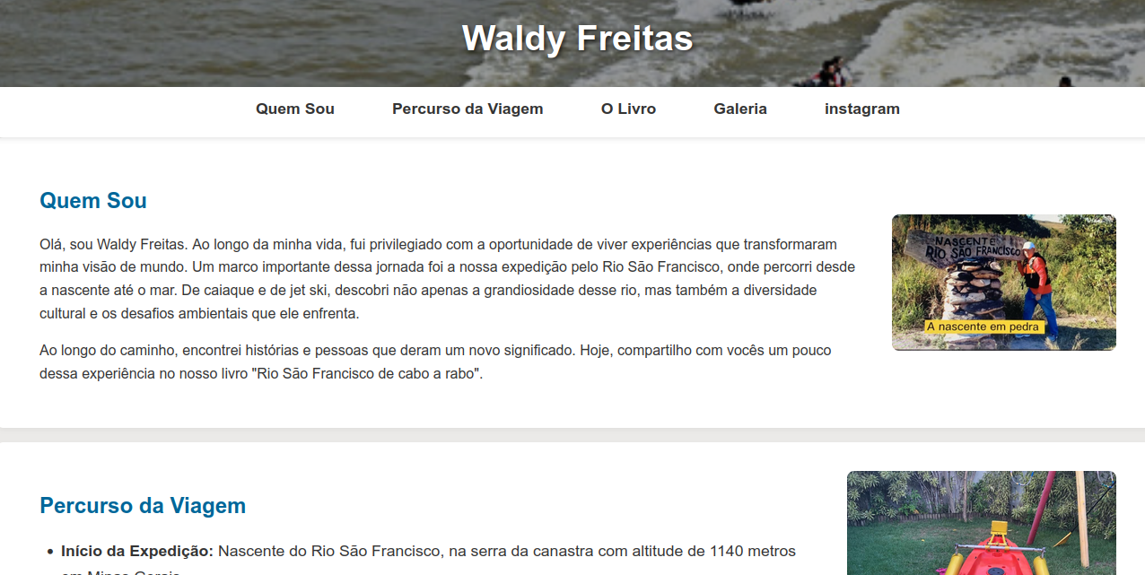 Landing page para lançamento de livro